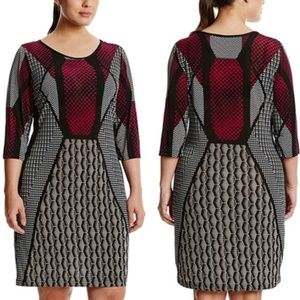 Mlle Gabrielle Geometric Dress (New Without Tag)